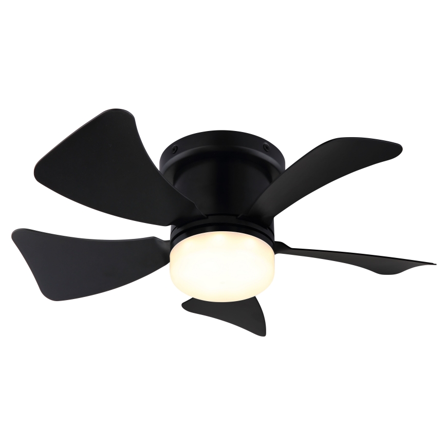 ZEVENTI - LED Stmievateľný stropný ventilátor MUNDAKA LED/10W/230V 3000-6500K čierna + diaľkové ovládanie