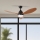 ZEVENTI - LED Stmievateľný stropný ventilátor MURO LED/18W/230V 3000-6000K Wi-Fi Tuya čierna + diaľkové ovládanie