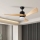ZEVENTI - LED Stmievateľný stropný ventilátor NATURITO LED/18W/230V 3000-6000K Wi-Fi Tuya čierna/dub + diaľkové ovládanie
