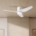 ZEVENTI - LED Stmievateľný stropný ventilátor PADUA LED/18W/230V 3000-6000K Wi-Fi Tuya biela + diaľkové ovládanie