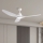 ZEVENTI - LED Stmievateľný stropný ventilátor URBINO LED/20W/230V 3000-6000K Wi-Fi Tuya biela + diaľkové ovládanie