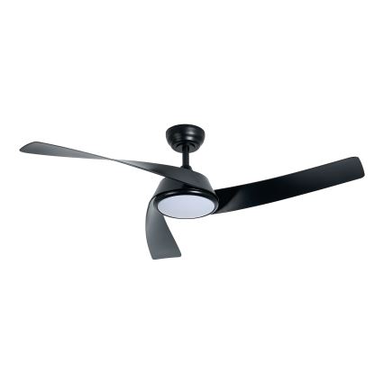 ZEVENTI - LED stmievateľný stropný ventilátor AERYS  LED/24W/230V 3000/4000/6000K Wi-Fi Tuya čierny + diaľkové ovládanie