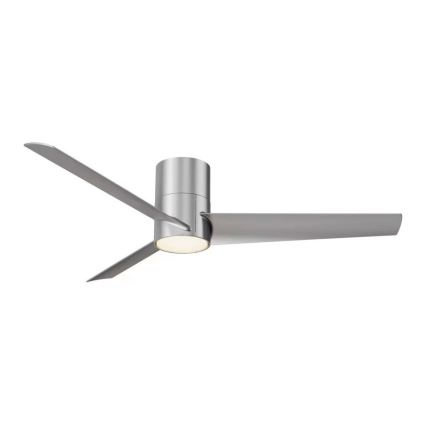 ZEVENTI - LED stropný ventilátor BARROSA LED/18W/230V 3000/4000/6000K Wi-Fi Tuya matný chróm + diaľkové ovládanie