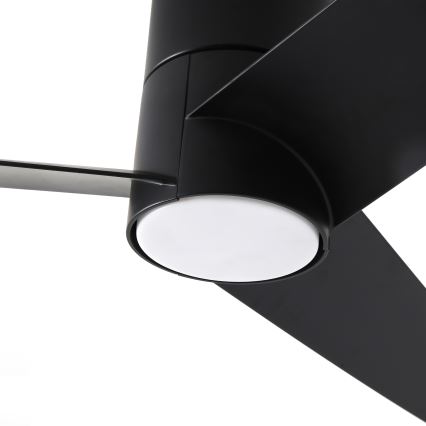 ZEVENTI - LED Stropný ventilátor BARROSA LED/18W/230V 3000/4000/6000K Wi-Fi Tuya čierna + diaľkové ovládanie