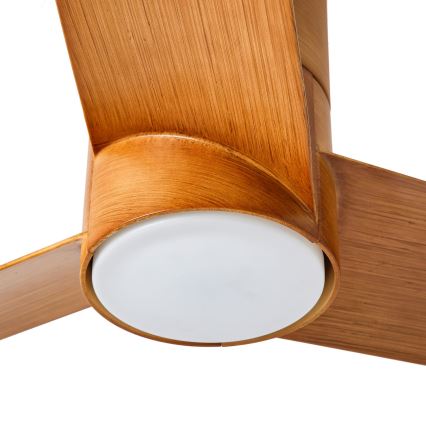 ZEVENTI - LED Stropný ventilátor BARROSA LED/18W/230V 3000/4000/6000K Wi-Fi Tuya hnedá + diaľkové ovládanie