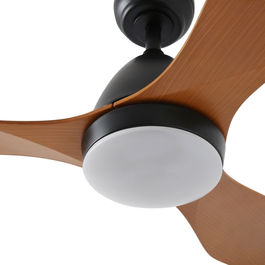ZEVENTI - LED Stmievateľný stropný ventilátor MURO LED/18W/230V 3000-6000K Wi-Fi Tuya čierna + diaľkové ovládanie