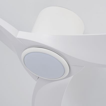 ZEVENTI - stmievateľný LED stropný ventilátor ORBITO LED/24W/230V 3000/4000/6000K Wi-Fi Tuya biela + diaľkové ovládanie