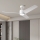 ZEVENTI - LED Stropný ventilátor ORVIETO LED/18W/230V 3000-6000K Wi-Fi Tuya biela + diaľkové ovládanie