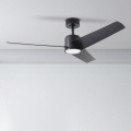 ZEVENTI - LED Stropný ventilátor ORVIETO LED/18W/230V 3000-6000K Wi-Fi Tuya čierna + diaľkové ovládanie