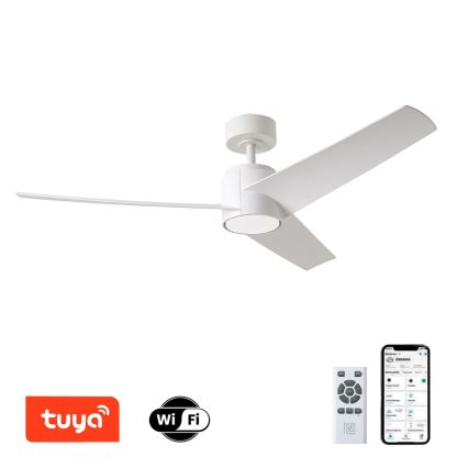 ZEVENTI - LED Stropný ventilátor ORVIETO LED/18W/230V 3000-6000K Wi-Fi Tuya biela + diaľkové ovládanie