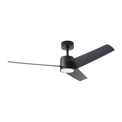 ZEVENTI - LED Stmievateľný stropný ventilátor ORVIETO LED/18W/230V 3000-6000K Wi-Fi Tuya čierna + diaľkové ovládanie