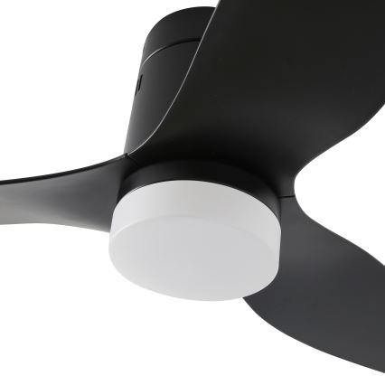 ZEVENTI - LED Stmievateľný stropný ventilátor PADUA LED/18W/230V 3000-6000K Wi-Fi Tuya čierna + diaľkové ovládanie