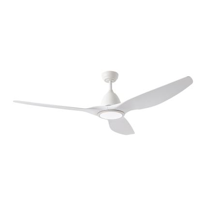 ZEVENTI - LED Stmievateľný stropný ventilátor URBINO LED/20W/230V 3000-6000K Wi-Fi Tuya biela + diaľkové ovládanie
