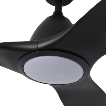 ZEVENTI - LED Stmievateľný stropný ventilátor URBINO LED/20W/230V 3000-6000K Wi-Fi Tuya čierna + diaľkové ovládanie