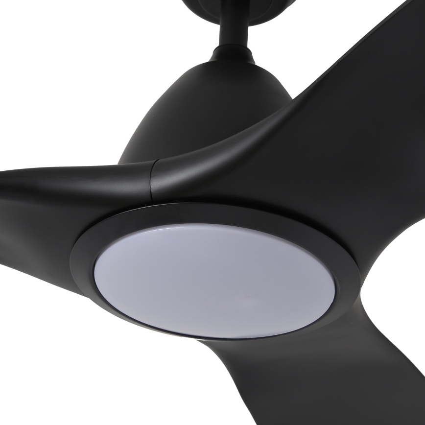 ZEVENTI - LED Stmievateľný stropný ventilátor URBINO LED/20W/230V 3000-6000K Wi-Fi Tuya čierna + diaľkové ovládanie