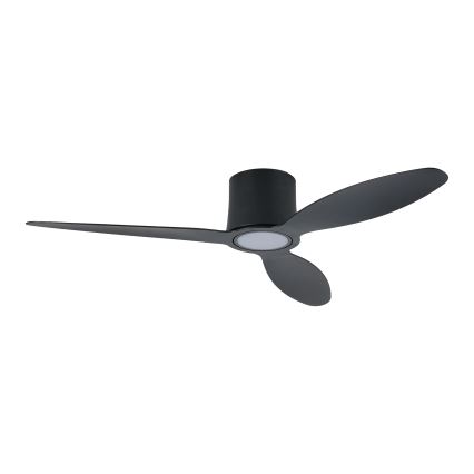 ZEVENTI - stmievateľný LED stropný ventilátor VENTORA LED/24W/230V 3000/4000/6000K Wi-Fi Tuya čierny + diaľkové ovládanie