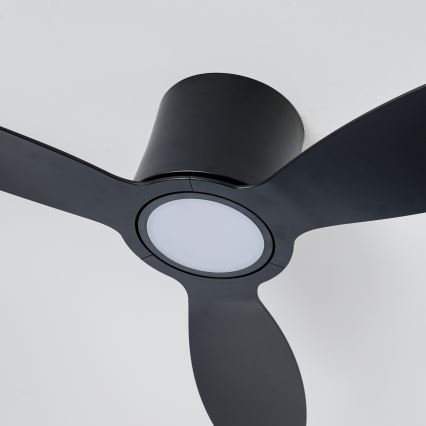 ZEVENTI - stmievateľný LED stropný ventilátor VENTORA LED/24W/230V 3000/4000/6000K Wi-Fi Tuya čierny + diaľkové ovládanie