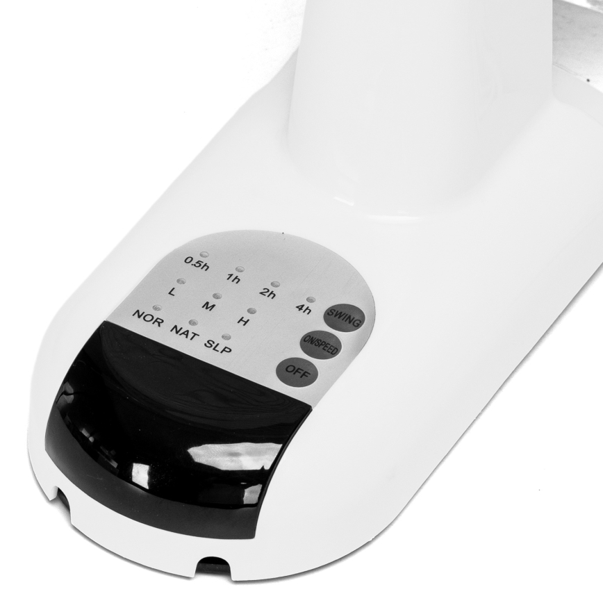 ZEVENTI - Nástenný ventilátor FANNY 45W/230V priemer 41 cm biely + diaľkové ovládanie