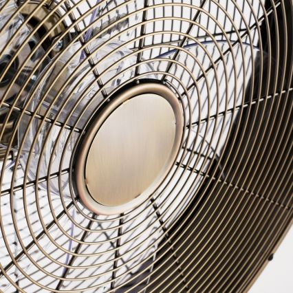 ZEVENTI - Nástenný ventilátor FANNY 50W/230V bronzový + diaľkové ovládanie