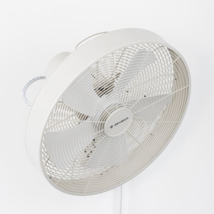 ZEVENTI - Nástenný ventilátor FREEZE 50W/230V pr. 40 cm biela + diaľkové ovládanie