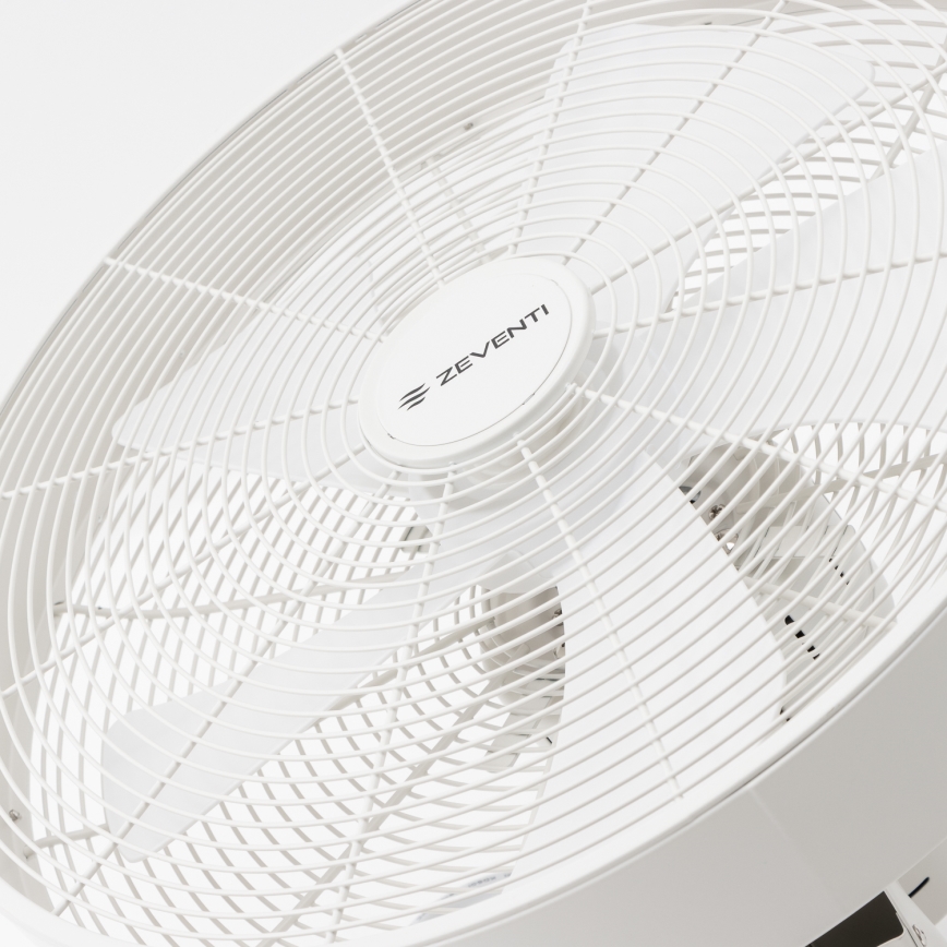 ZEVENTI - Nástenný ventilátor FREEZE 50W/230V pr. 40 cm biela + diaľkové ovládanie