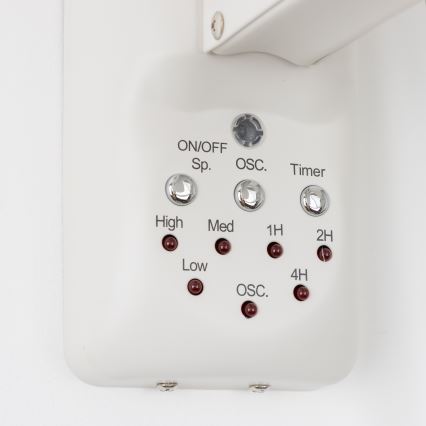 ZEVENTI - Nástenný ventilátor FREEZE 50W/230V pr. 40 cm biela + diaľkové ovládanie