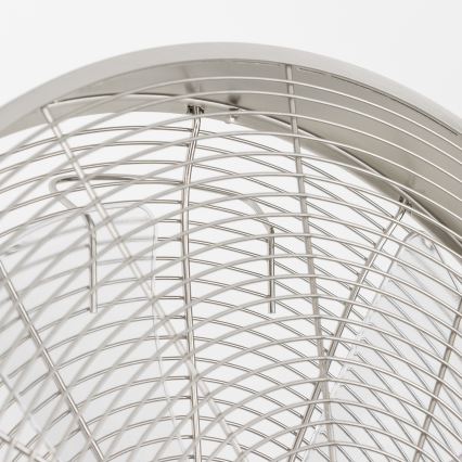 ZEVENTI - Nástenný ventilátor FREEZE 50W/230V pr. 40 cm matný chróm + diaľkové ovládanie