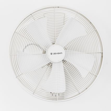 ZEVENTI - Nástenný ventilátor FREEZE 50W/230V pr. 45 cm biela + diaľkové ovládanie