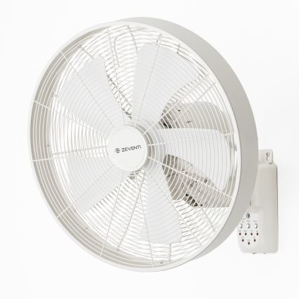 ZEVENTI - Nástenný ventilátor FREEZE 50W/230V pr. 45 cm biela + diaľkové ovládanie