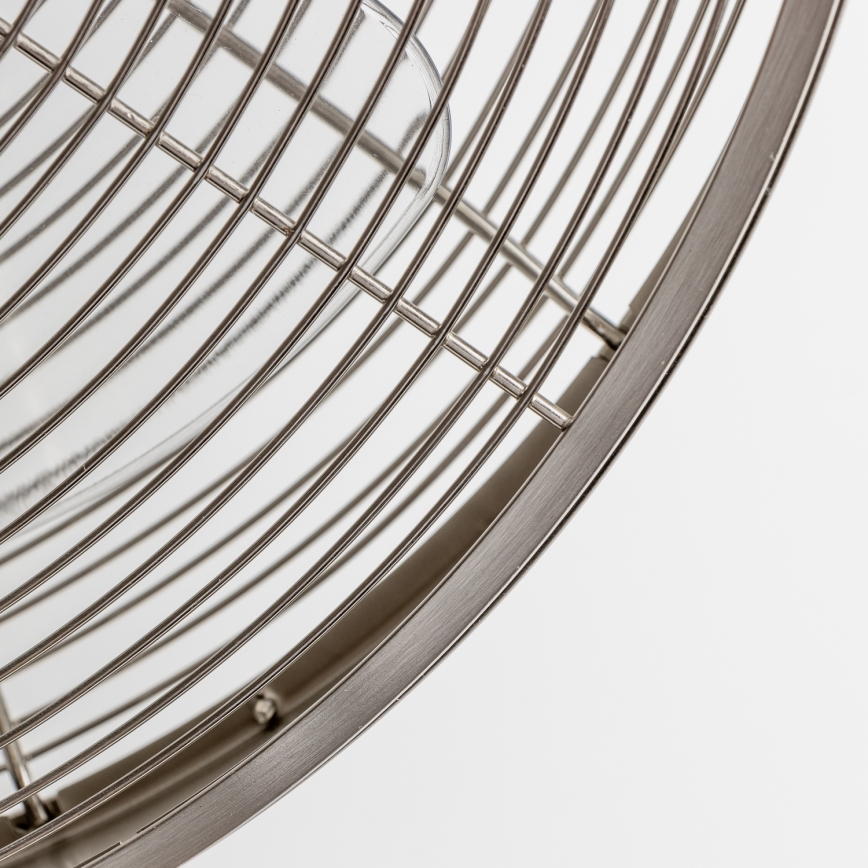 ZEVENTI - Nástenný ventilátor FREEZE 50W/230V priemer 45 cm matný chróm + diaľkové ovládanie