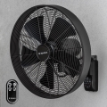 ZEVENTI - Nástenný ventilátor FREEZE 50W/230V pr. 45 cm čierna + diaľkové ovládanie