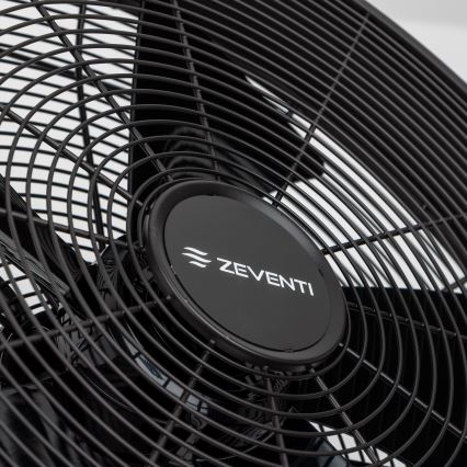 ZEVENTI - Nástenný ventilátor FREEZE 50W/230V pr. 45 cm čierna + diaľkové ovládanie
