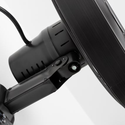 ZEVENTI - Nástenný ventilátor FREEZE 50W/230V pr. 45 cm čierna + diaľkové ovládanie
