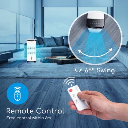 ZEVENTI - Ochladzovač vzduchu ARCTIC 60W/230V čierna/biela + diaľkové ovládanie