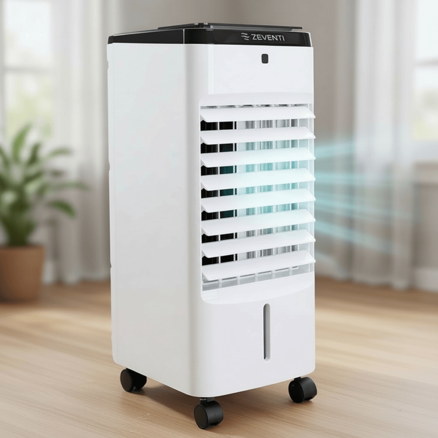ZEVENTI - Ochladzovač vzduchu ARCTIC 60W/230V čierna/biela + diaľkové ovládanie