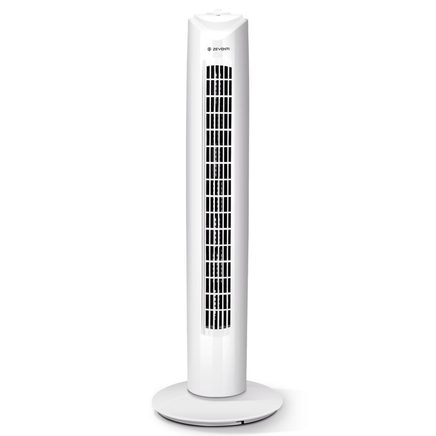 ZEVENTI - Stĺpový ventilátor FLOW 45W/230V biely