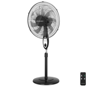 ZEVENTI - Stojanový ventilátor FLOW 55W/230V 130 cm čierna + diaľkové ovládanie