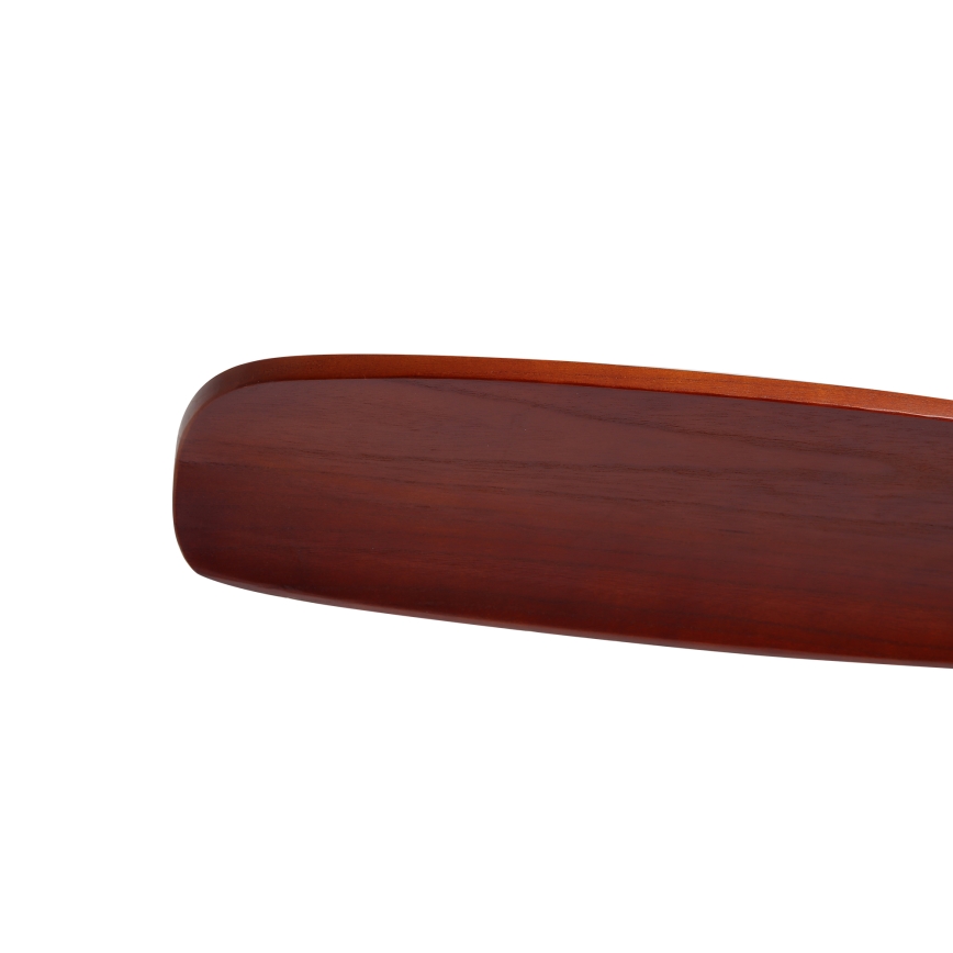 ZEVENTI - Stropný ventilátor CUENCA Wi-Fi Tuya čierna/dub + diaľkové ovládanie