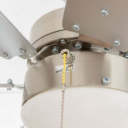 ZEVENTI - Stropný ventilátor FAMARA 1xE14/60W/230V šedá