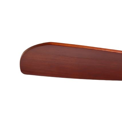 ZEVENTI - Stropný ventilátor LIONI Wi-Fi Tuya matný chróm/dub + diaľkové ovládanie
