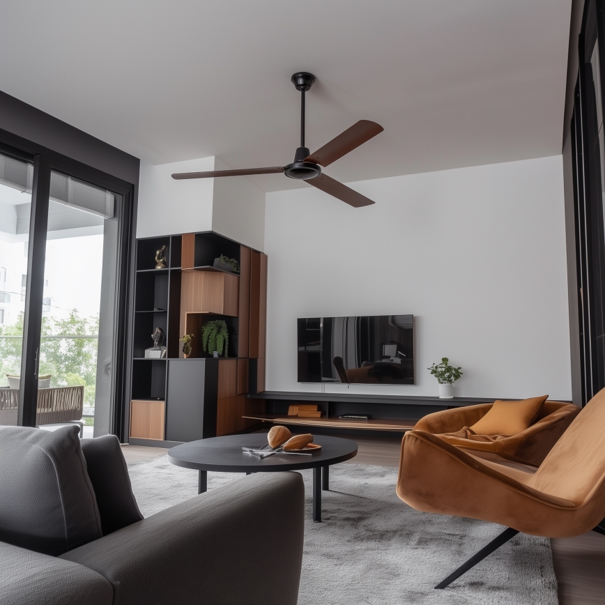 ZEVENTI - Stropný ventilátor TOFINO hnedá