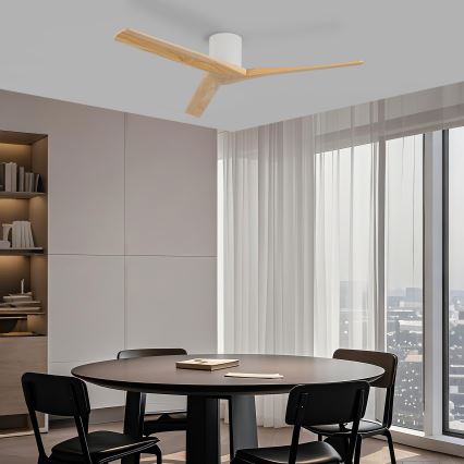 ZEVENTI - Stropný ventilátor VELLON Wi-Fi Tuya biela/pavlovnia + diaľkové ovládanie