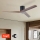 ZEVENTI - Stropný ventilátor VELLON Wi-Fi Tuya čierna/orech + diaľkové ovládanie