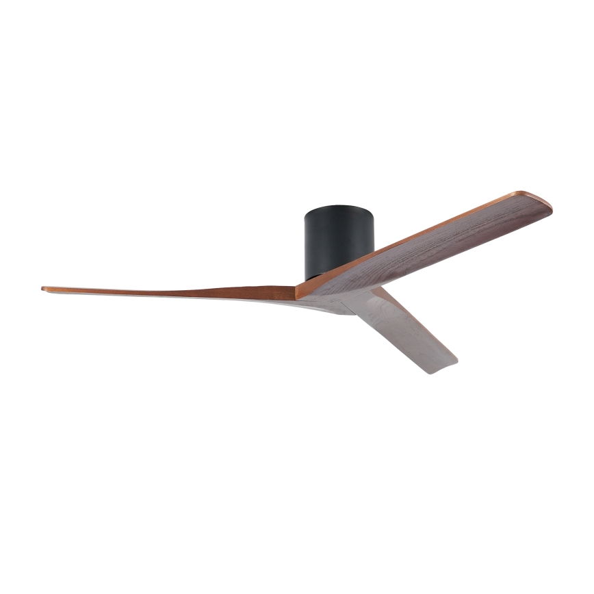 ZEVENTI - Stropný ventilátor VELLON Wi-Fi Tuya čierna/orech + diaľkové ovládanie
