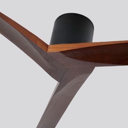 ZEVENTI - Stropný ventilátor VELLON Wi-Fi Tuya čierna/orech + diaľkové ovládanie
