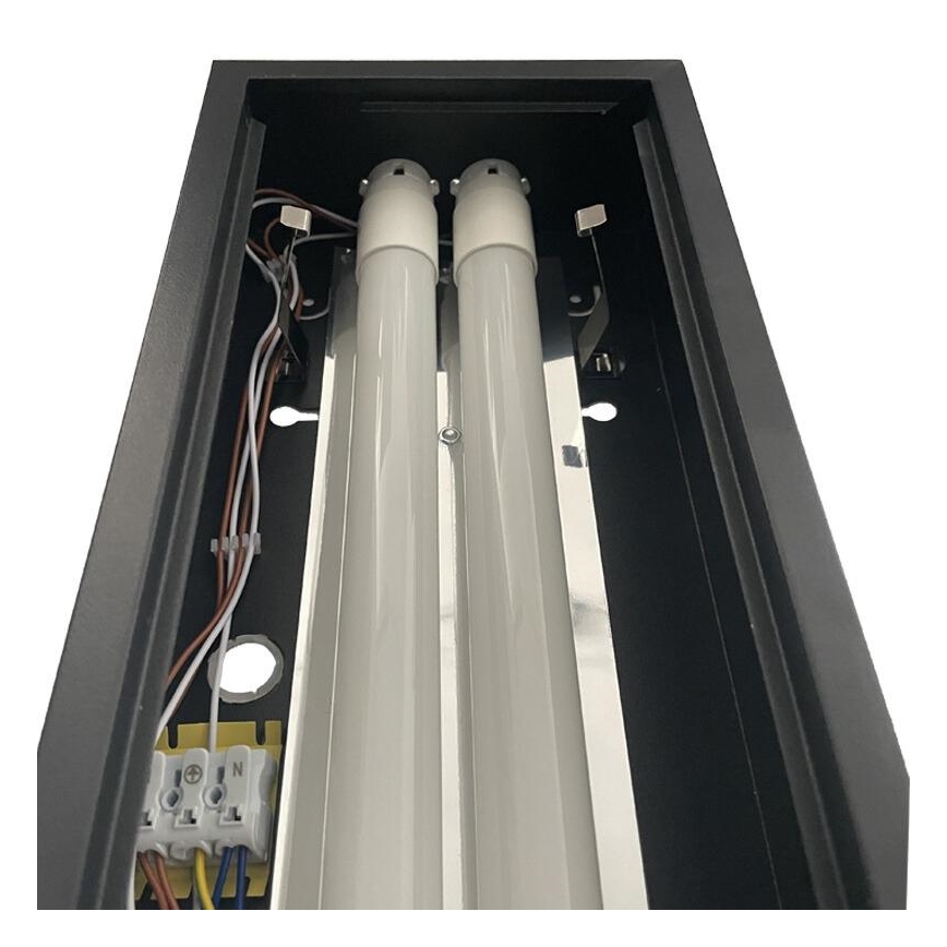 Žiarivkové svietidlo T8 2xG13/18W/230V 120 cm čierna