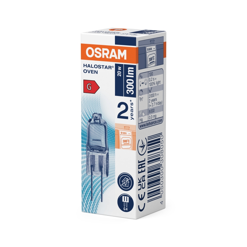 Žiarovka do rúry HALOSTAR G4/20W/12V 2700K - Osram