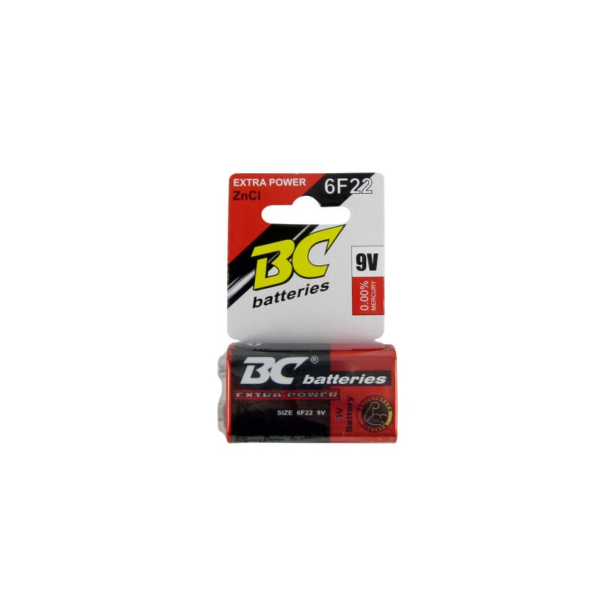 Zinkochloridová batéria EXTRA POWER 9V