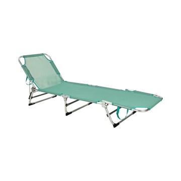 Zložiteľné polohovateľné ležadlo SUNO 56x190 cm tyrkysové