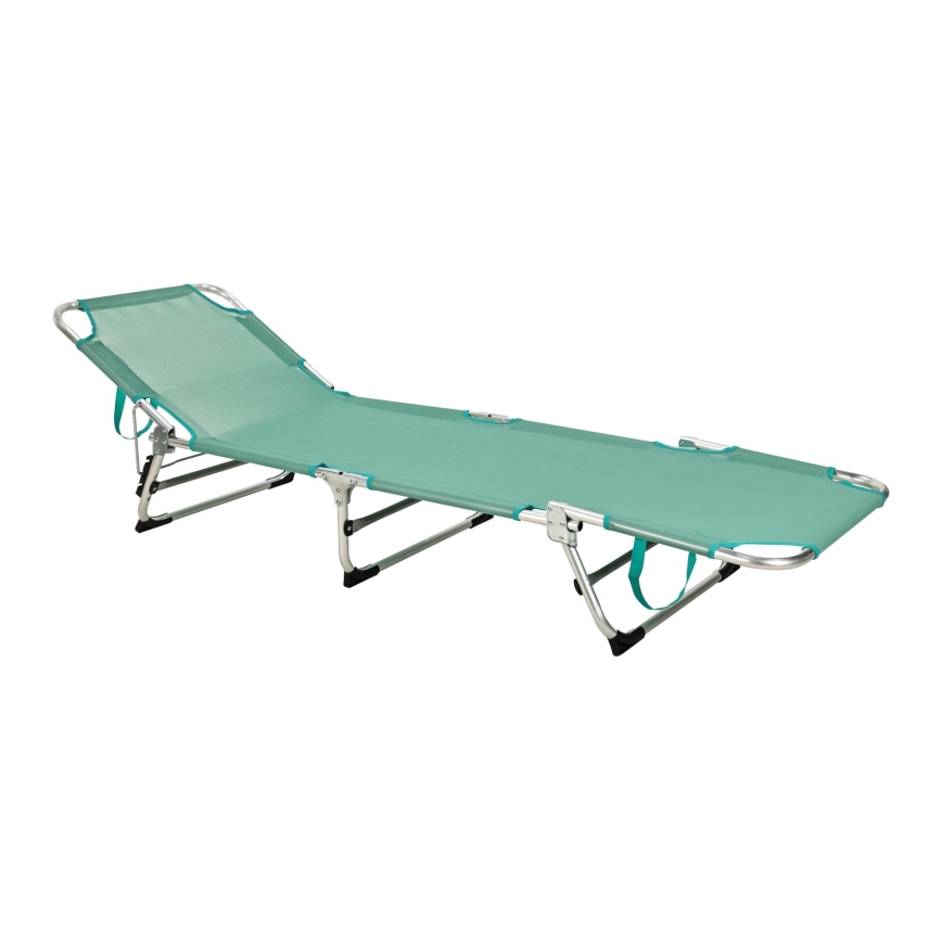 Zložiteľné polohovateľné ležadlo SUNO 56x190 cm tyrkysové